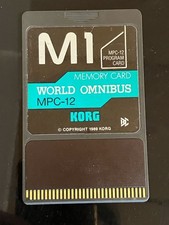KORG M1 MPC 12 World Omnibus Memory Card Tested from Japan