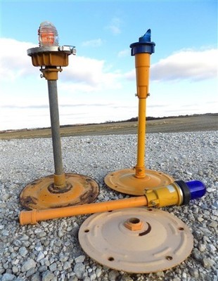 Airport Runway Taxiway Marker Lights, Crouse Hinds Industrial Steampunk Parts R,