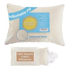Organic Kids Pillow with Pillowcase - 16x22 Toddler Pillow with 100 Organic ...