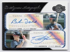 2008 Topps Co-Signers Brandon Jones Josh Anderson #CS-JA ATLANTA BRAVES
