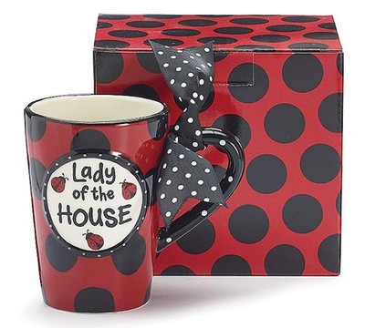 ''Lady Of the House'' Ladybug 13 ounce Coffee Mug Adorable Gift,Mugs