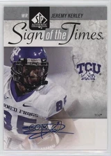2011 SP Authentic Sign of the Times Jeremy Kerley #ST-JK Rookie Auto RC 0n8h