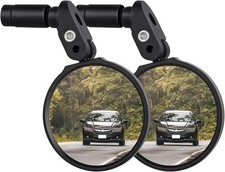 Bike & E-Scooter Handlebar Mirror 360° Rotatable Unbreakable Convex Lens (2)