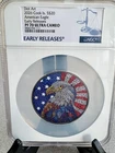 2026 Cook Is S$20 American Eagle Dot Art 3 Oz Silver Coin Early Release PF70 UC