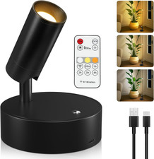 Spot Lights Indoor, Wireless LED Spotlight, Uplighting Indoor with Remote and Di