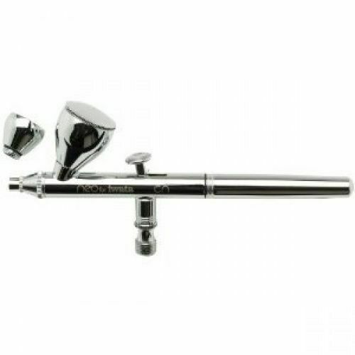 Set D'aérographe Paasche Talon TG3AS - Double Action, Alimentation Par Gravité - Finition Cerakote Blanc/or - Modèle C-TG3AS-WG