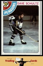 1978-79 Topps #225 Dave Schultz Pittsburgh Penguins Hockey Card VG