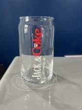 NEW! Set of (6) Jack Daniels & Coke 16 oz. Can Glasses - Jack Daniels Whiskey