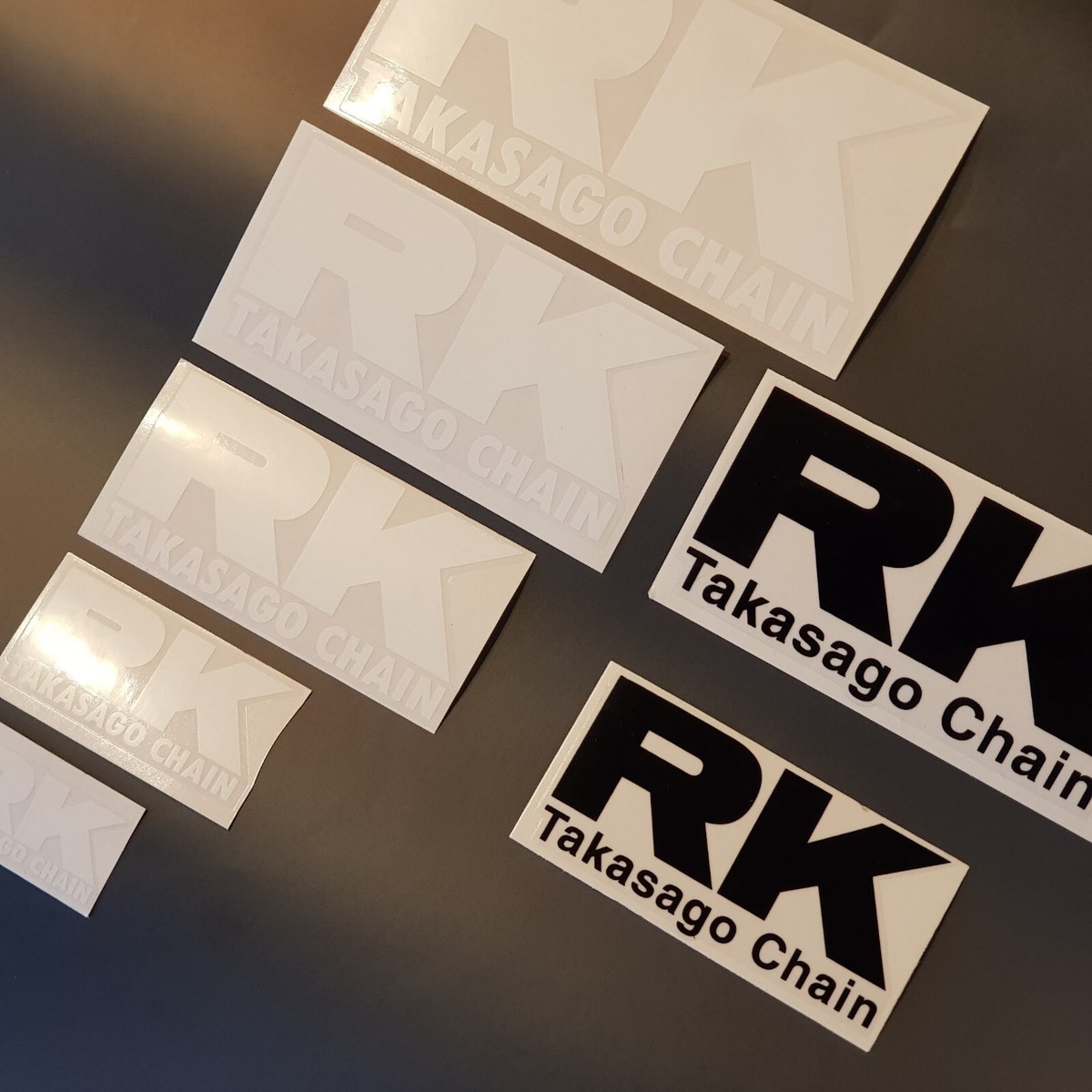 Rk Chain Logo 2pcs RK TAKASAGO CHAIN Logo Decal Sticker (Pick: Color,
