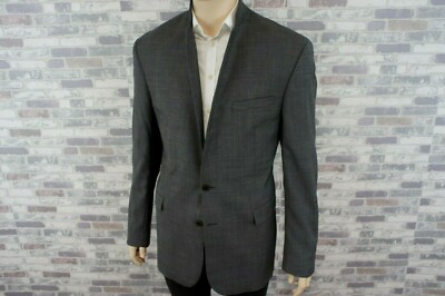 CHARLES TYRWHITT HERREN REINE WOLLE CLUB SAKKO JACKETT GRAU  54 LANG 106 SLIM 