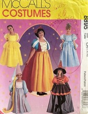 1990's McCall's Girls' Storybook Costume Pattern 8895 Size 7-10 UNCUT