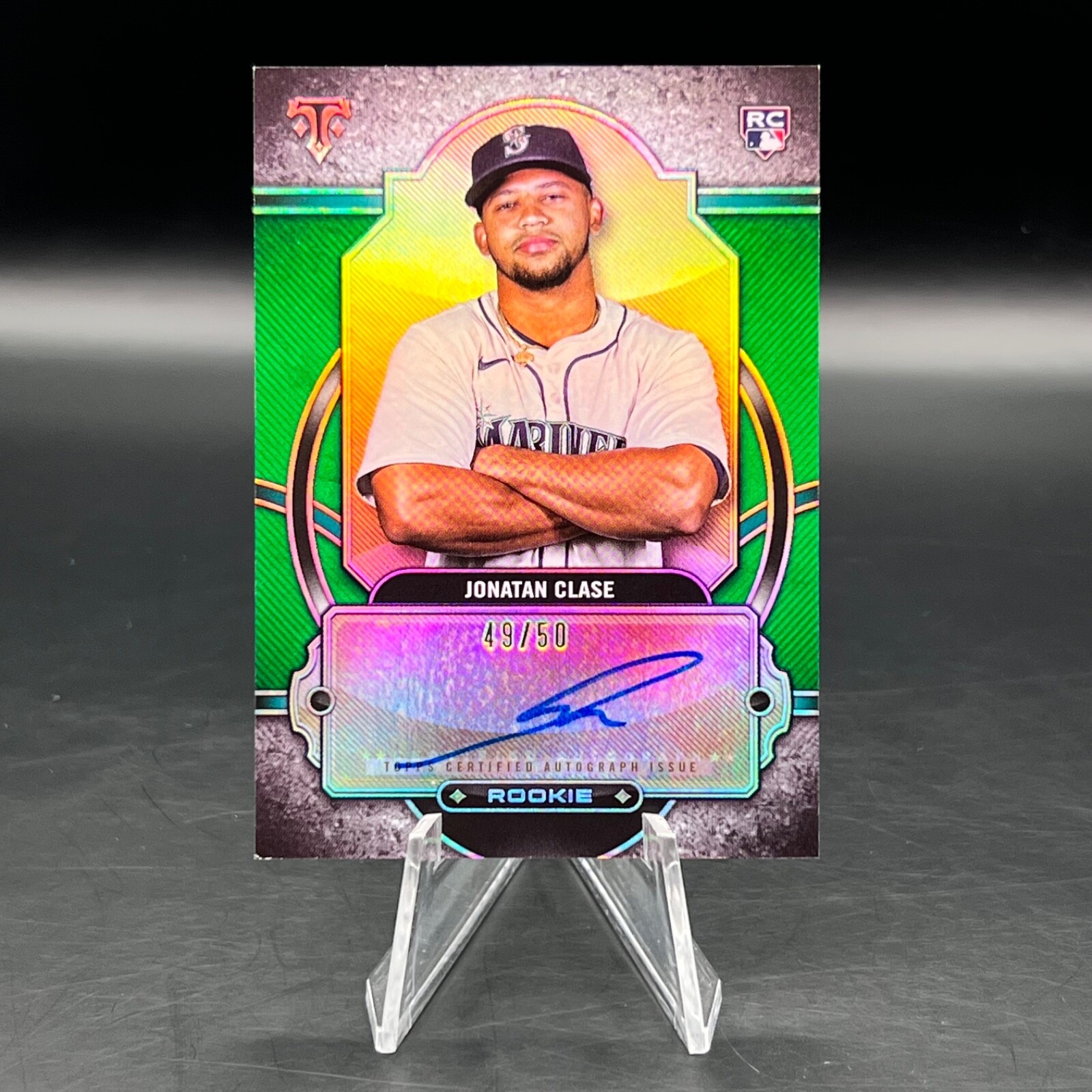 2024 Topps Triple Threads Jonatan Clase Rookie Auto Emerald /50 AU RC