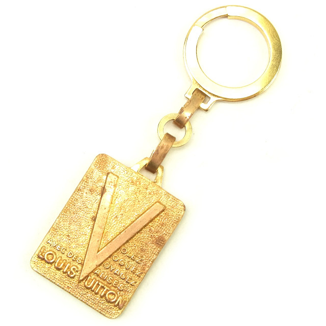 Louis Vuitton key ring Key holder Gold Woman unisex Authentic Used T450