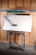 Zeichenbrett Zeichentisch Industriedesign Tisch REISS ISIS 150cm x 100cm Platte