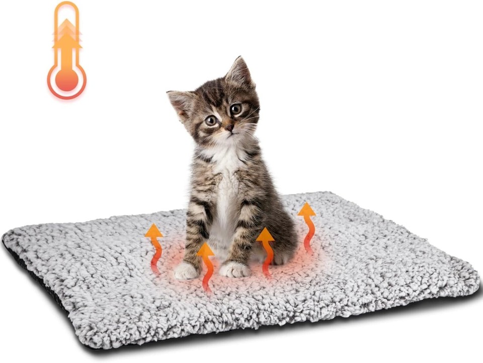 JOEJOY Pet Heating Pad,Dog Cat Heated Mat with 11 Adjustable Temperature & Timer, Chew Resistant Cord and Auto Power-Off, Waterproof Pet Pad