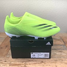 Adidas X Ghosted.3 Laceless FG Men Size 13 Soccer Cleats Solar Yellow FW6969 Box