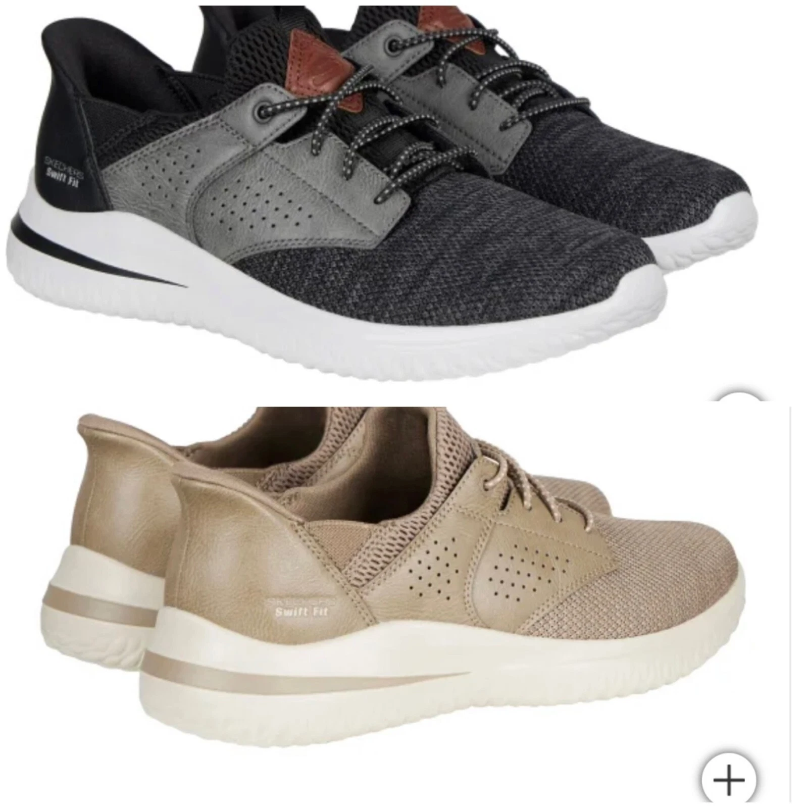 Skechers, Men's Delson Swift Fit Hands Free Shoe Sneaker (Choose Size + Color)