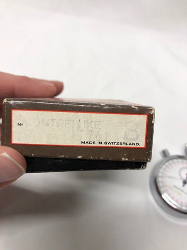 Montreluxe 2" across Jewel Pocket Timer Stop Watch Switzerland Made 1/10 - Picture 7 of 7
