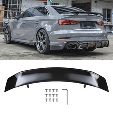 For Audi A3 S3 Rs3 A4 S4 A5 46 Gloss Gt Style Rear Trunk Spoiler Racing Wing
