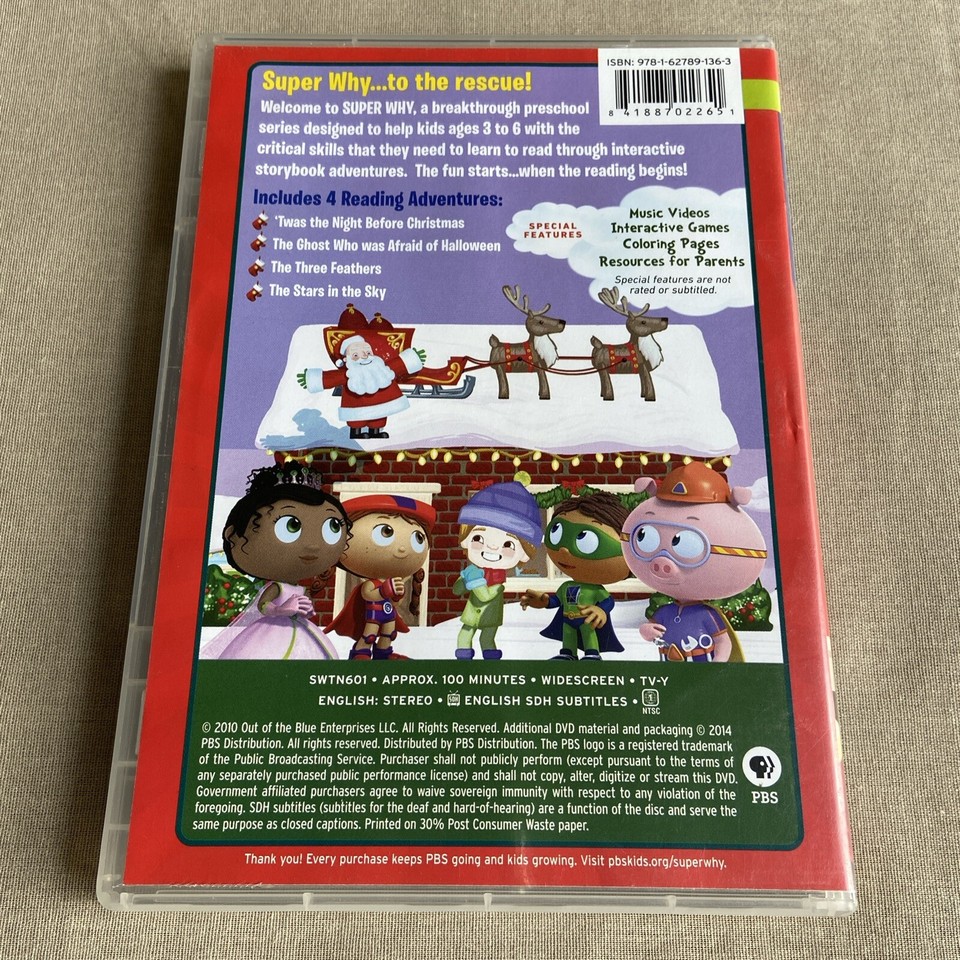 Super Why! Twas Night Before Christmas & Fairytale Adventures (DVD PBS ...