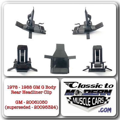 El Camino Molding Clips Set Of 27 Upper Body Molding Clips For 1978-1987 Chevy El Camino - AUveco Gray Plastic 1978-1987 El Camino Trim Retainers - Foto 3