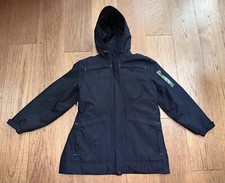 Duluth Trading Co Jacket Womens  Sz L Insulated Black Hooded Winter Parka Mint