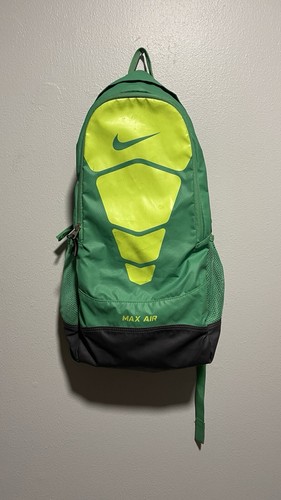 Vintage Nike Max Air Vapor Large Backpack Green/Neon Green Bag Basketball