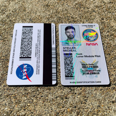 ボイプラ ジュニル idカード アーカイブ展 NASA ID Card Pass PERSONALISED Printed Novelty ID - Space