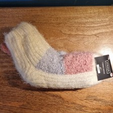 Avenue Fluffy Ladies Slipper Socks Size 4-8
