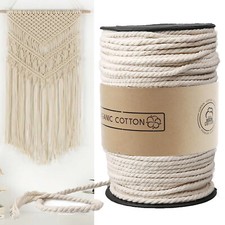 DIY Rope 100M Natural Cotton Soft Unstained f...