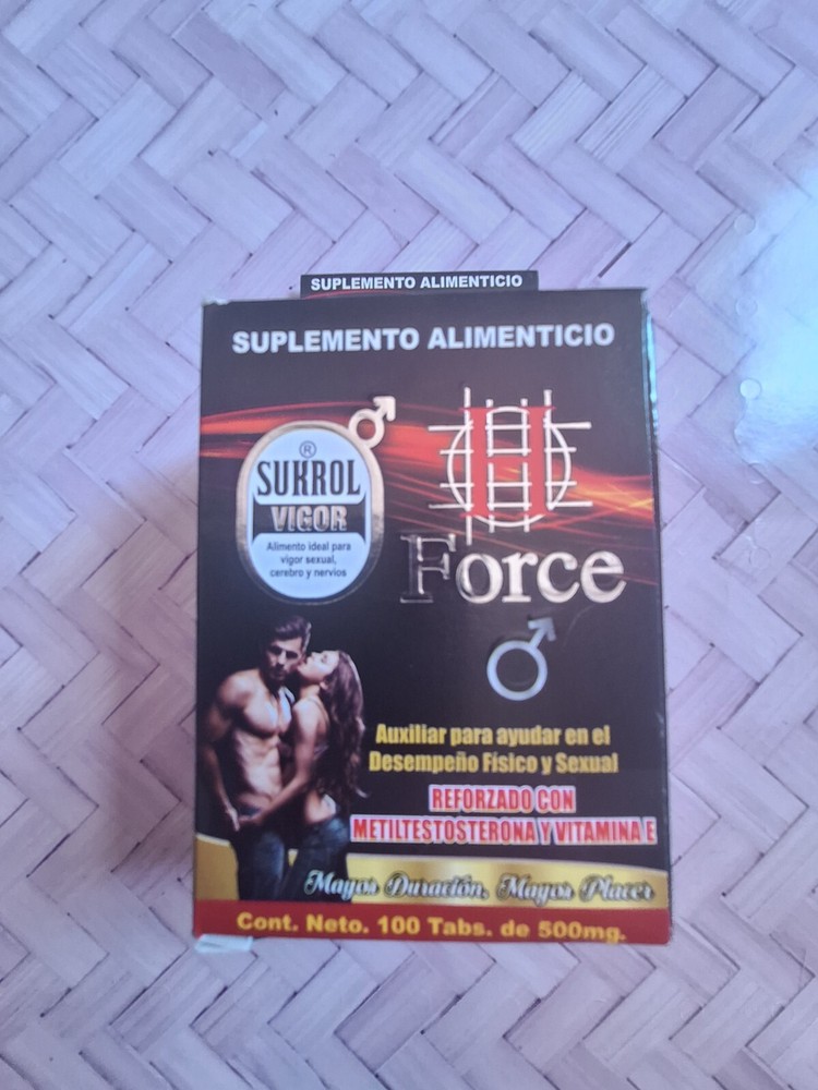 Sukrol Vigor H Force 100 Tabletas Multivitaminico 100% Natural Fisico y Sexual