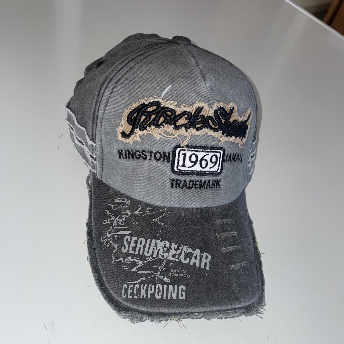 New Rock Shank Kingston Jamaica 1969 Distressed Adult Hat Cap