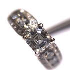 GIA certified platinum  2.48ct asscher cut diamond engagement ring 10g 4.5 — photo 4