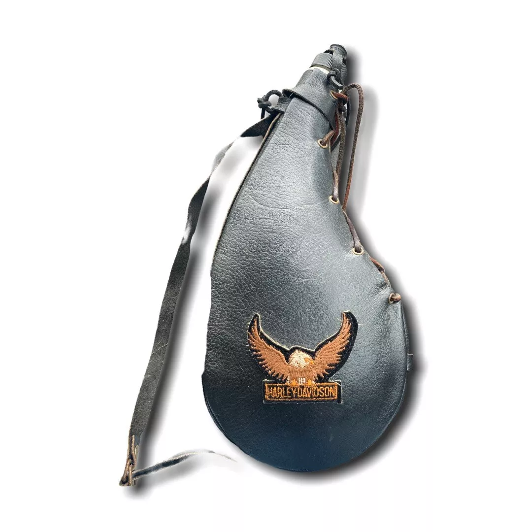 Harley davidson leather sling sale bag