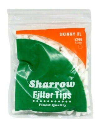 1 2 4 10 20 SCHARFE Filterspitzen SKINNY XL EXTRA LANG 6MM SPITZEN 20MM LANG Beutel 200