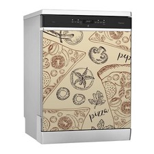 Cucina Decorazione Magnetica Lavastoviglie Lavastoviglie Pellicola Pizza Italy Cibo