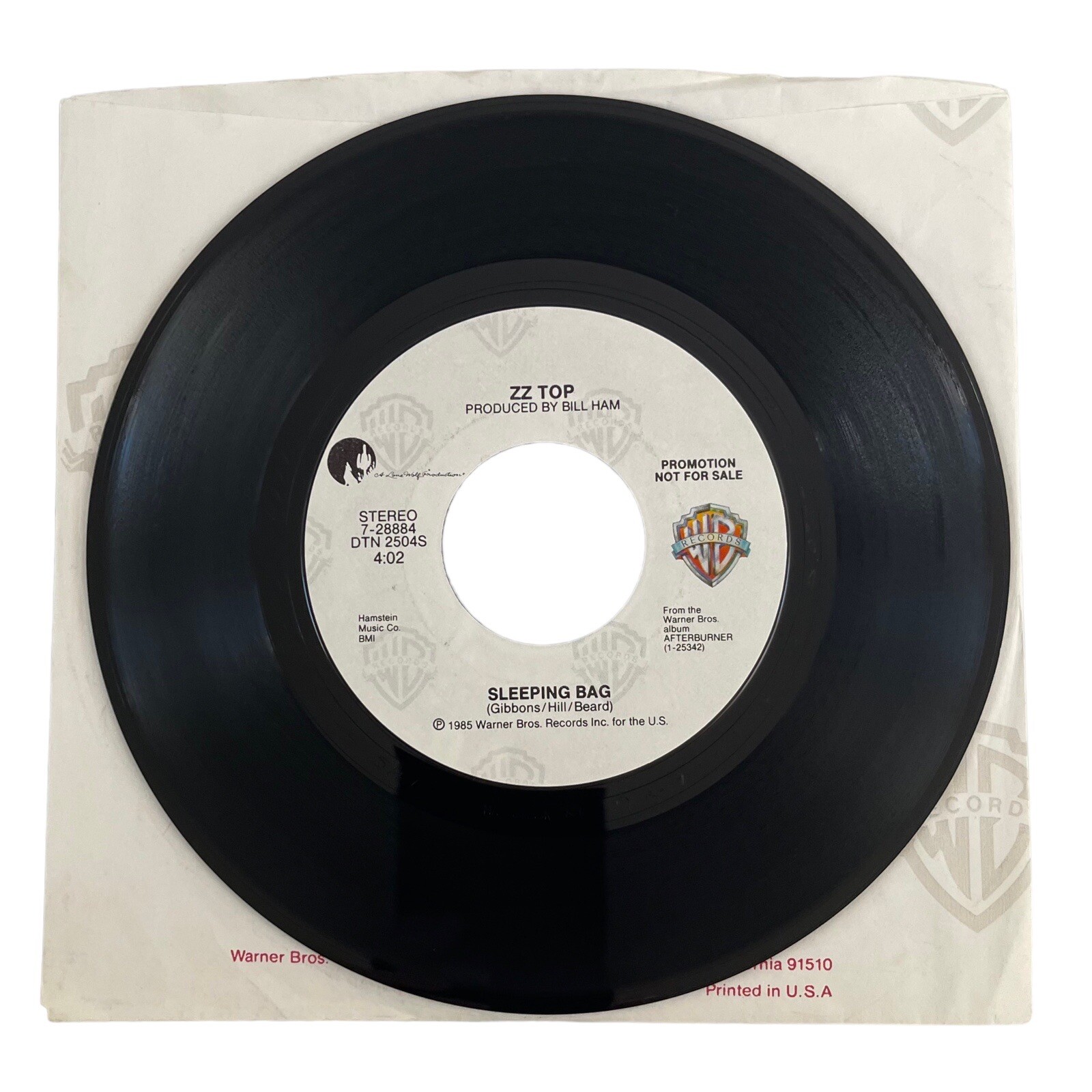 ZZ Top Sleeping Bag (1985) 7” 45 DJ Promo NM eBay