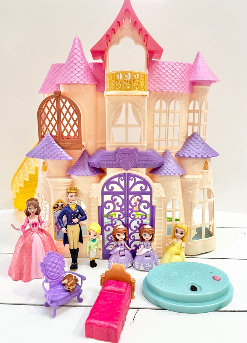 RARE! Sofia The First 2012 Magical Talking Castle Figures Playset