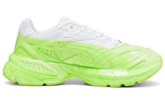 国内配送 PUMA VELOPHASIS SLIME WHITE /PRO GREEN PUMA Velophasis Slime 'White Neon Green' Men's Shoes Size 9