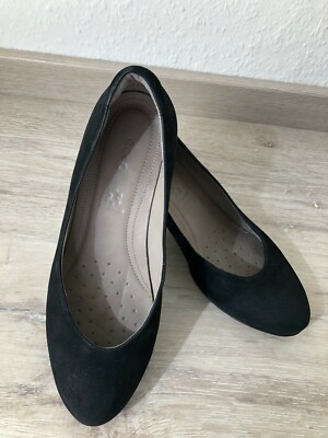 Ecco Damenschuhe Ballerina  schwarz Größe 36