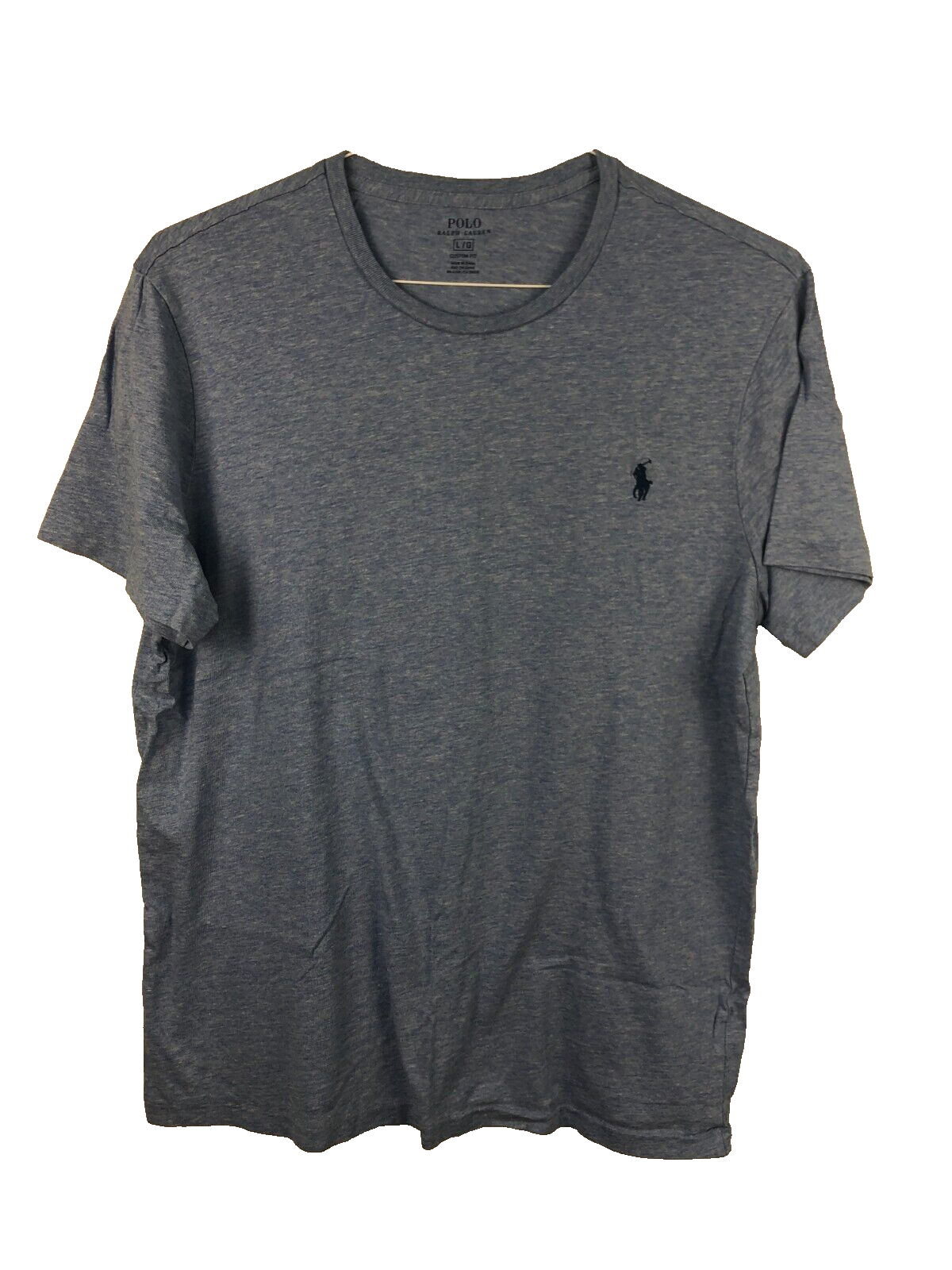 Polo Ralph Lauren uomo pullover blu grande vestibilità personalizzata Heathered Pony