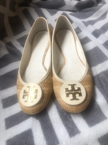 tory burch straw flats