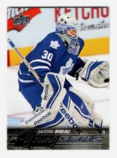2015-16 Upper Deck Antoine Bibeau YoungGuns #240 Rookie RC Toronto Maple Leafs