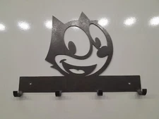 Custom Cut Cnc Key Holder Felix The Cat