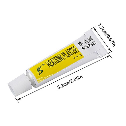 Thermal Paste Conductive Heatsink Viscous Adhesive Glue CPU LED IC Radiator - Zdjęcie 3 z 10