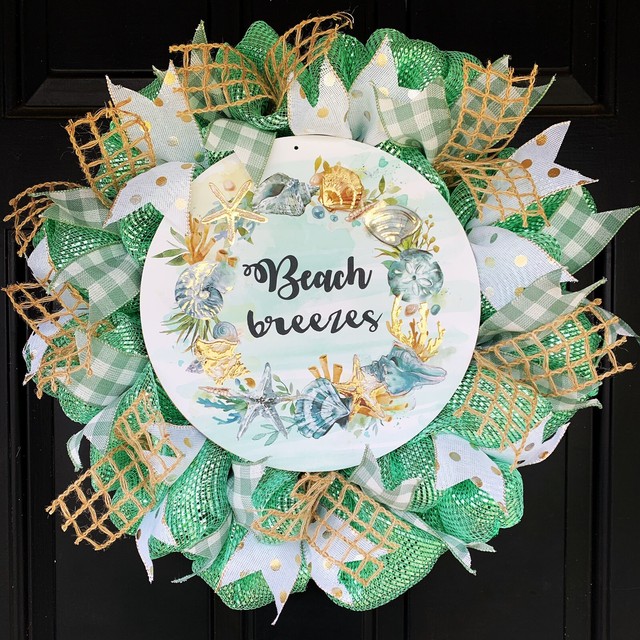 Beach House Door Wreath | eBay