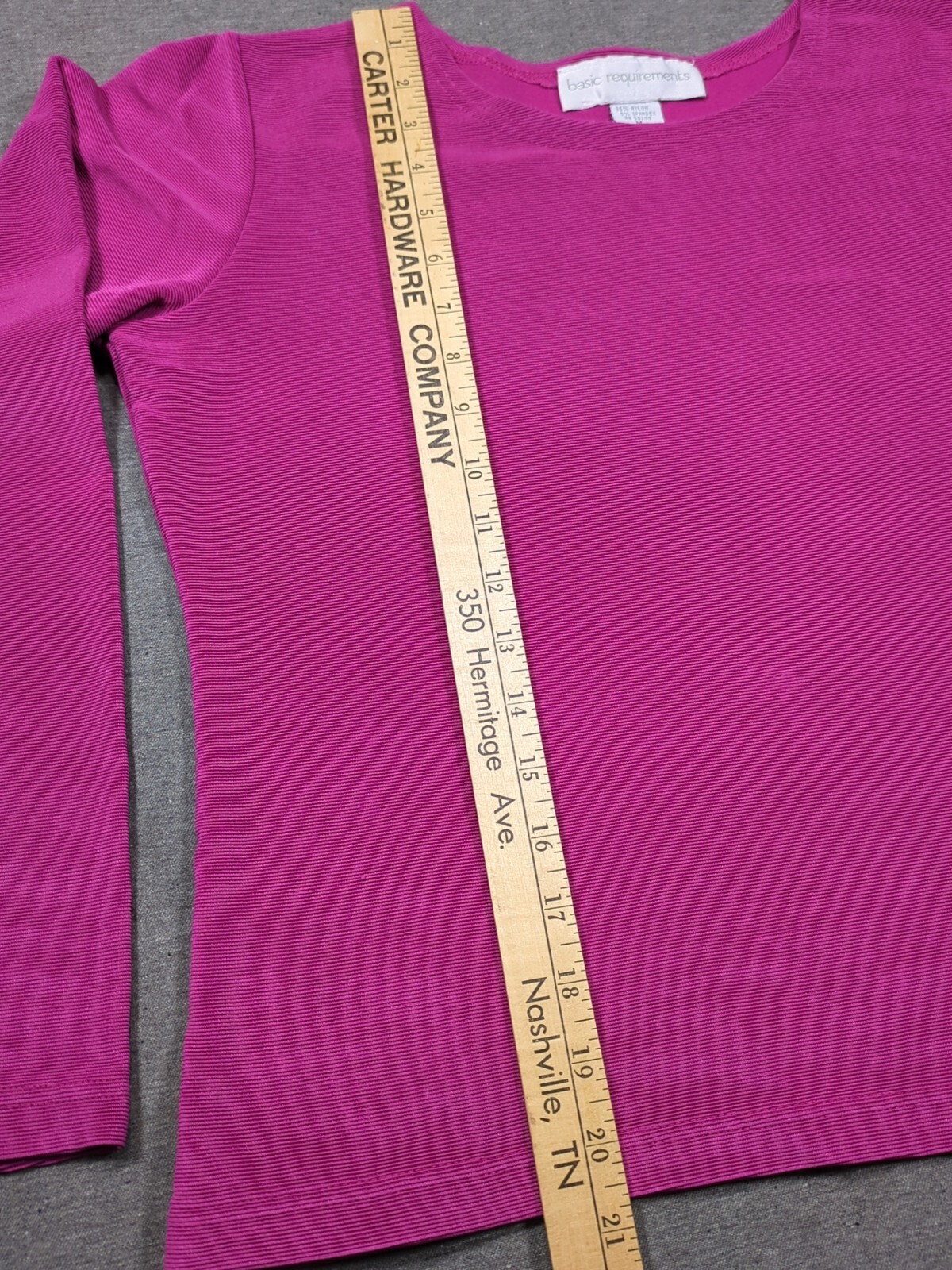 Basic Pink Horizontal Rib Knit Pullover Womens Si… - image 10