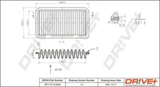 DR!VE+ DP1110.10.0632 AIR FILTER FOR OPEL SUZUKI VAUXHALL