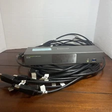 IOGEAR 4-Port DisplayPort KVMP Switch with USB 3.0 Hub W Cables No power Cable