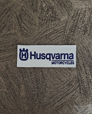 PATCH AUFNÄHER Husqvarna bestickt Thermo oder zum Aufnähen 13x5cm